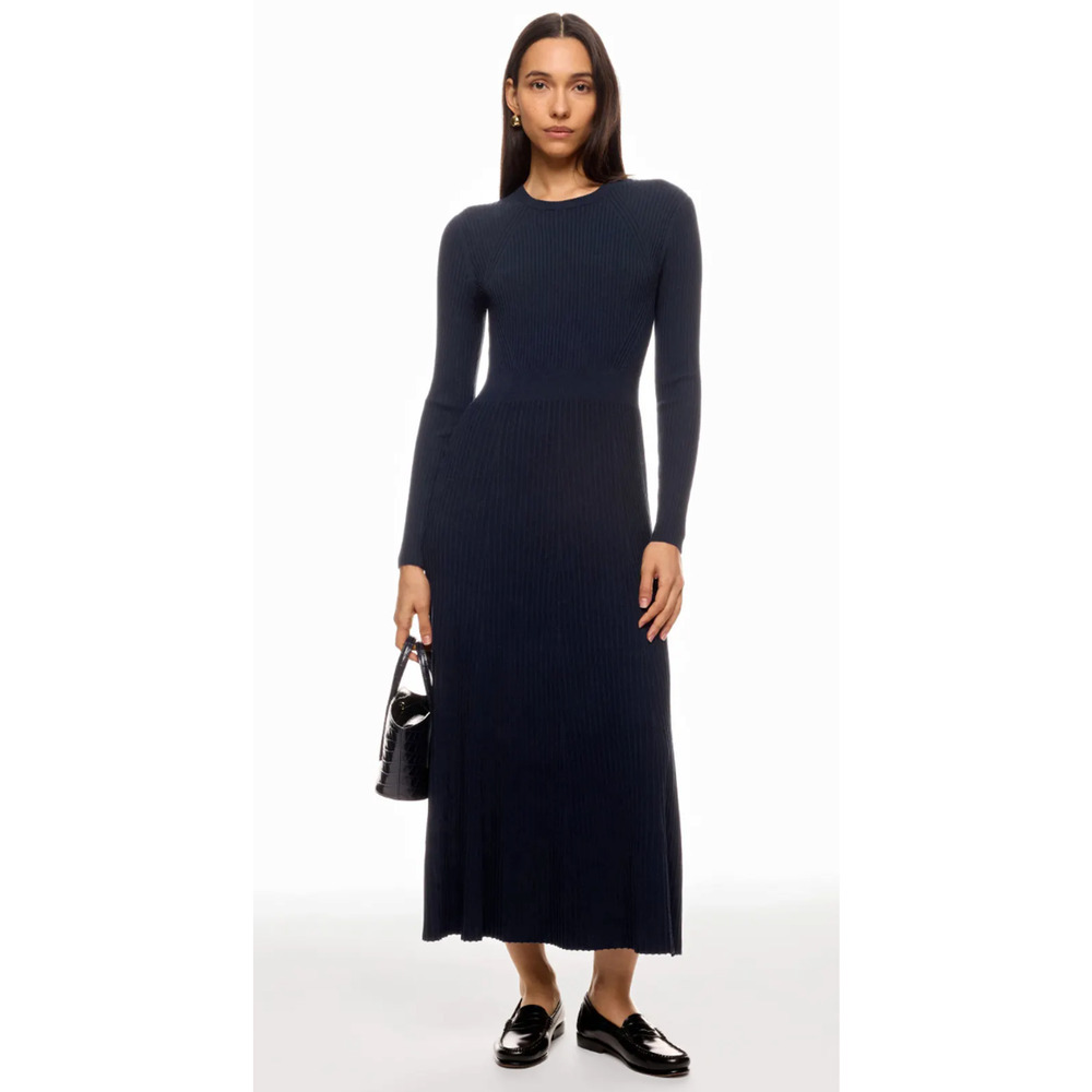 Ann Mashburn Addie Blue Midi Dress Size XS